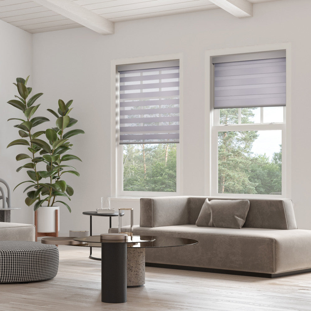 ToperBlinds 90% Blackout Cascade / Zebra Shades DR-D025-San Francisco