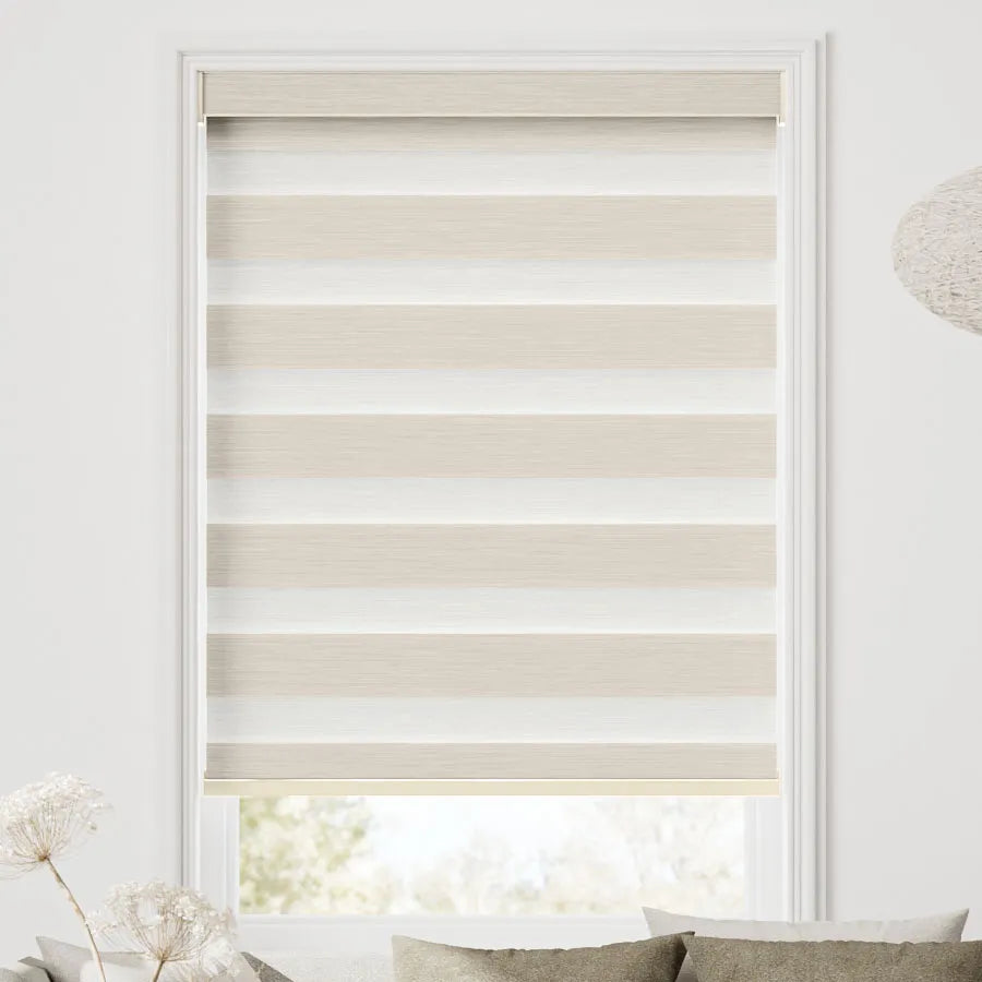 ToperBlinds 90% Blackout Cascade / Zebra Shades DR-D031-Chicago